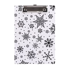 Snowflake-icon-vector-christmas-seamless-background-531ed32d02319f9f1bce1dc6587194eb A5 Acrylic Clipboard