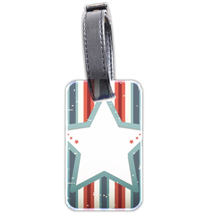 Star-decorative-embellishment-6aa070a89baeccaaaca156bbe13c325f Luggage Tag (two sides)