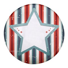 Star-decorative-embellishment-6aa070a89baeccaaaca156bbe13c325f Round Glass Fridge Magnet (4 Pack) by saad11