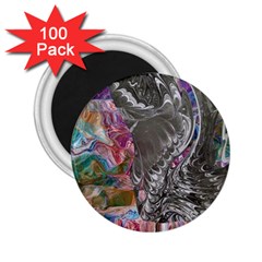 Wing On Abstract Delta 2 25  Magnets (100 Pack)  by kaleidomarblingart