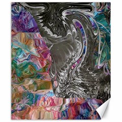 Wing On Abstract Delta Canvas 20  X 24  by kaleidomarblingart