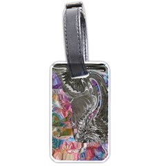 Wing On Abstract Delta Luggage Tag (one Side) by kaleidomarblingart