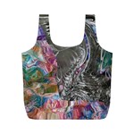 Wing on abstract delta Full Print Recycle Bag (M) Front