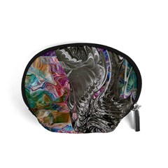 Wing On Abstract Delta Accessory Pouch (small) by kaleidomarblingart