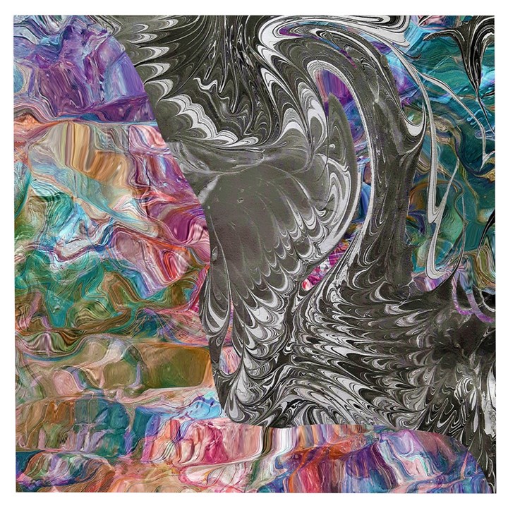 Wing on abstract delta Wooden Puzzle Square