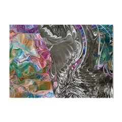 Wing On Abstract Delta Crystal Sticker (a4) by kaleidomarblingart