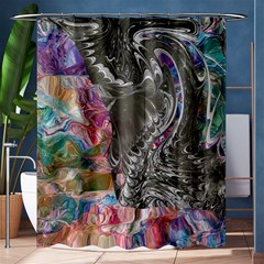 Wing On Abstract Delta Shower Curtain 60  X 72  (medium)  by kaleidomarblingart