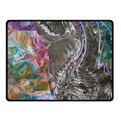 Wing On Abstract Delta Two Sides Fleece Blanket (small) by kaleidomarblingart