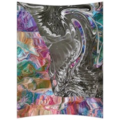 Wing On Abstract Delta Back Support Cushion by kaleidomarblingart