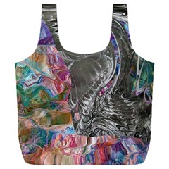 Wing On Abstract Delta Full Print Recycle Bag (xxxl) by kaleidomarblingart