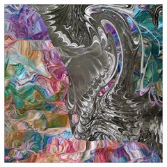 Wing On Abstract Delta Lightweight Scarf  by kaleidomarblingart