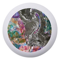 Wing On Abstract Delta Dento Box With Mirror by kaleidomarblingart