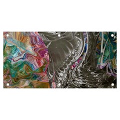 Wing On Abstract Delta Banner And Sign 6  X 3  by kaleidomarblingart