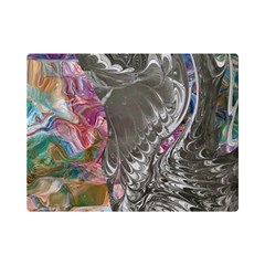 Wing On Abstract Delta Premium Plush Fleece Blanket (mini) by kaleidomarblingart