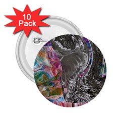 Wing On Abstract Delta 2 25  Buttons (10 Pack)  by kaleidomarblingart