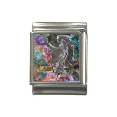 Wing On Abstract Delta Italian Charm (13mm) by kaleidomarblingart