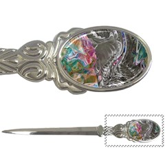 Wing On Abstract Delta Letter Opener by kaleidomarblingart