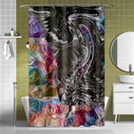 Wing on abstract delta Shower Curtain 48  x 72  (Small)  Curtain(48  X 72 )