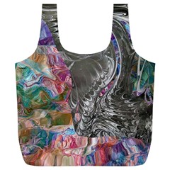 Wing On Abstract Delta Full Print Recycle Bag (xl) by kaleidomarblingart