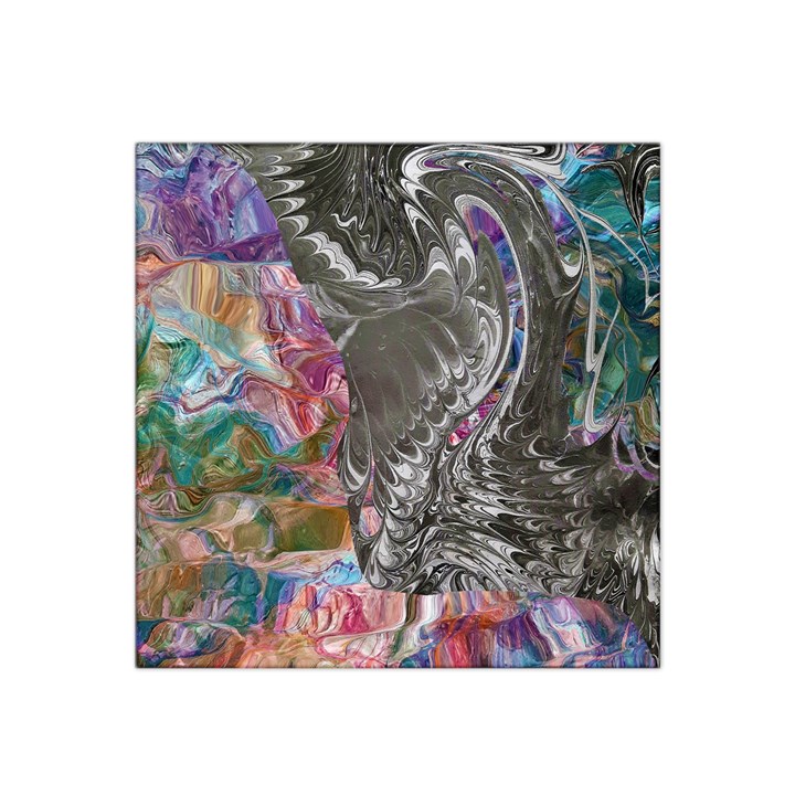 Wing on abstract delta Satin Bandana Scarf 22  x 22 