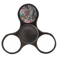 Wing On Abstract Delta Finger Spinner by kaleidomarblingart