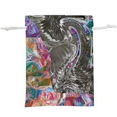 Wing On Abstract Delta Lightweight Drawstring Pouch (xl) by kaleidomarblingart