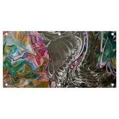 Wing On Abstract Delta Banner And Sign 4  X 2  by kaleidomarblingart