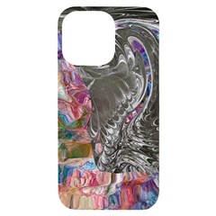 Wing On Abstract Delta Iphone 14 Pro Max Black Uv Print Case by kaleidomarblingart