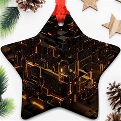 Cube Forma Glow 3d Volume Ornament (star)