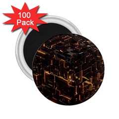 Cube Forma Glow 3d Volume 2 25  Magnets (100 Pack)  by Bedest