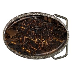 Cube Forma Glow 3d Volume Belt Buckles by Bedest