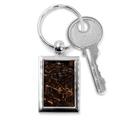 Cube Forma Glow 3d Volume Key Chain (rectangle) by Bedest