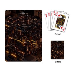 Cube Forma Glow 3d Volume Playing Cards Single Design (rectangle)