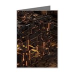 Cube Forma Glow 3d Volume Mini Greeting Card Left