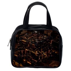 Cube Forma Glow 3d Volume Classic Handbag (one Side) by Bedest