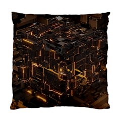 Cube Forma Glow 3d Volume Standard Cushion Case (one Side) by Bedest