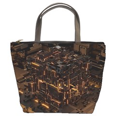 Cube Forma Glow 3d Volume Bucket Bag by Bedest