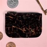 Cube Forma Glow 3d Volume Mini Coin Purse Front