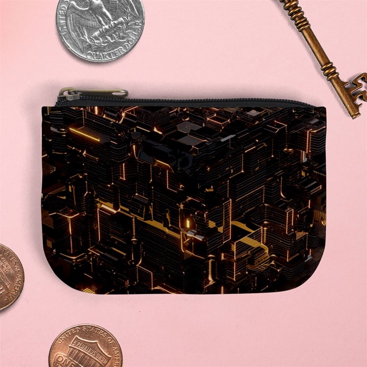 Cube Forma Glow 3d Volume Mini Coin Purse