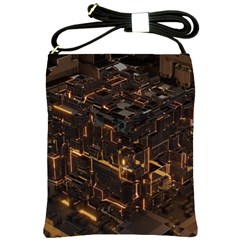 Cube Forma Glow 3d Volume Shoulder Sling Bag by Bedest