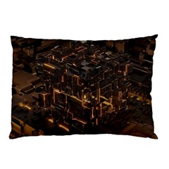 Cube Forma Glow 3d Volume Pillow Case (two Sides) by Bedest