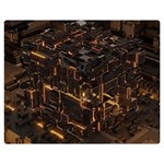 Cube Forma Glow 3d Volume Two Sides Premium Plush Fleece Blanket (Medium) 60 x50  Blanket Front