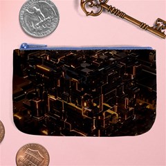 Cube Forma Glow 3d Volume Large Coin Purse by Bedest