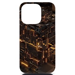 Cube Forma Glow 3d Volume Iphone 14 Pro Black Uv Print Case by Bedest