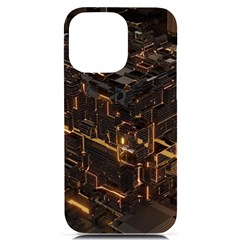 Cube Forma Glow 3d Volume Iphone 14 Pro Max Black Uv Print Case by Bedest