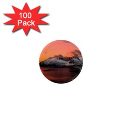 Surreal Mountain Landscape Lake 1  Mini Magnets (100 Pack)  by Bedest