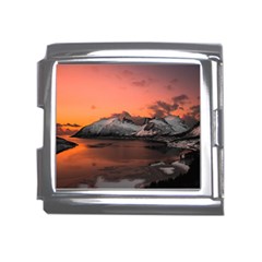 Surreal Mountain Landscape Lake Mega Link Italian Charm (18mm) by Bedest