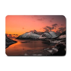 Surreal Mountain Landscape Lake Small Doormat by Bedest