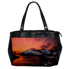 Surreal Mountain Landscape Lake Oversize Office Handbag by Bedest