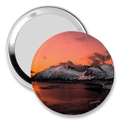 Surreal Mountain Landscape Lake 3  Handbag Mirrors by Bedest